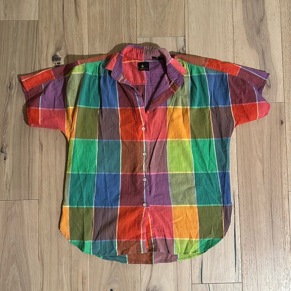 Liz Sport Button Up - Multicolor- Vintage